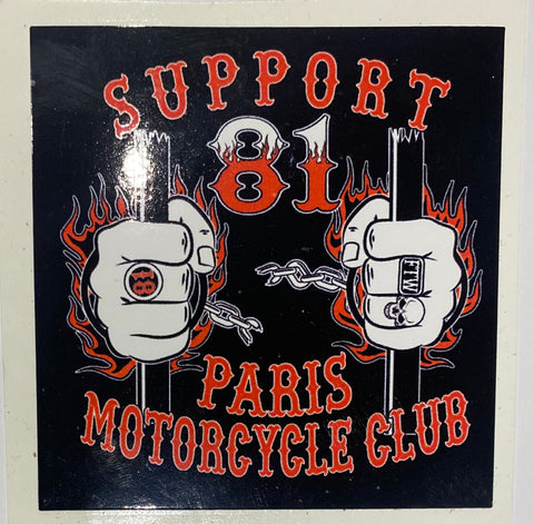 Sticker Support 81 Paris Iron Bars