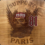 Porte casque Support 81 Paris crâne ailé