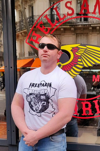 T-Shirt FREE PARIS BLANC