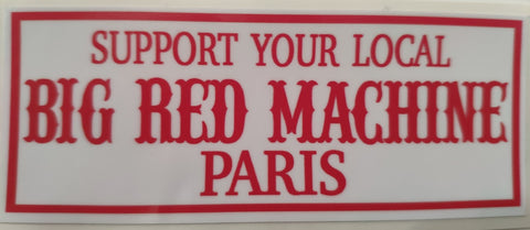 Sticker Support Big Red Machine Paris