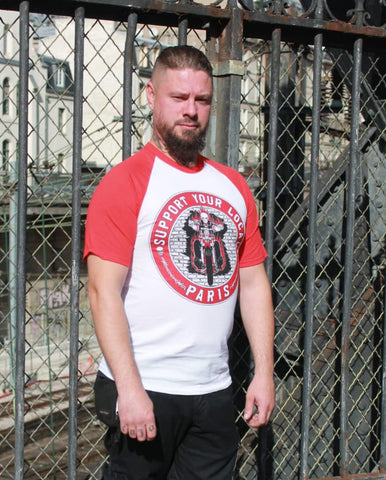 T-Shirt Biker Trough the Wall
